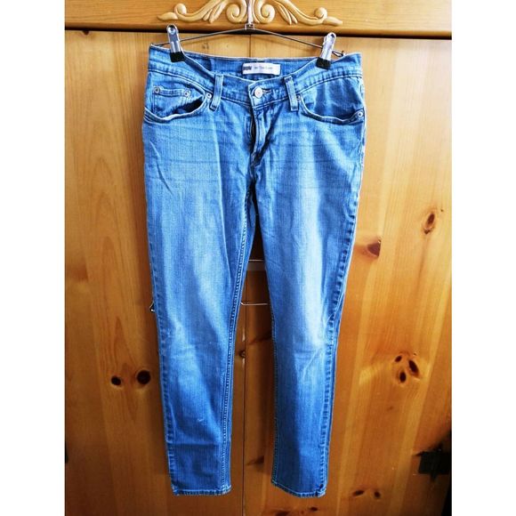 Levis 524 Too Superlow Women's Low Rise Skinny Jeans Blue Size 7M 28x32 - Picture 5 of 6